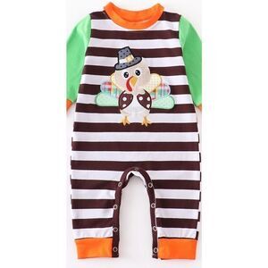 Turkey Applique Kids Boutique Onesie